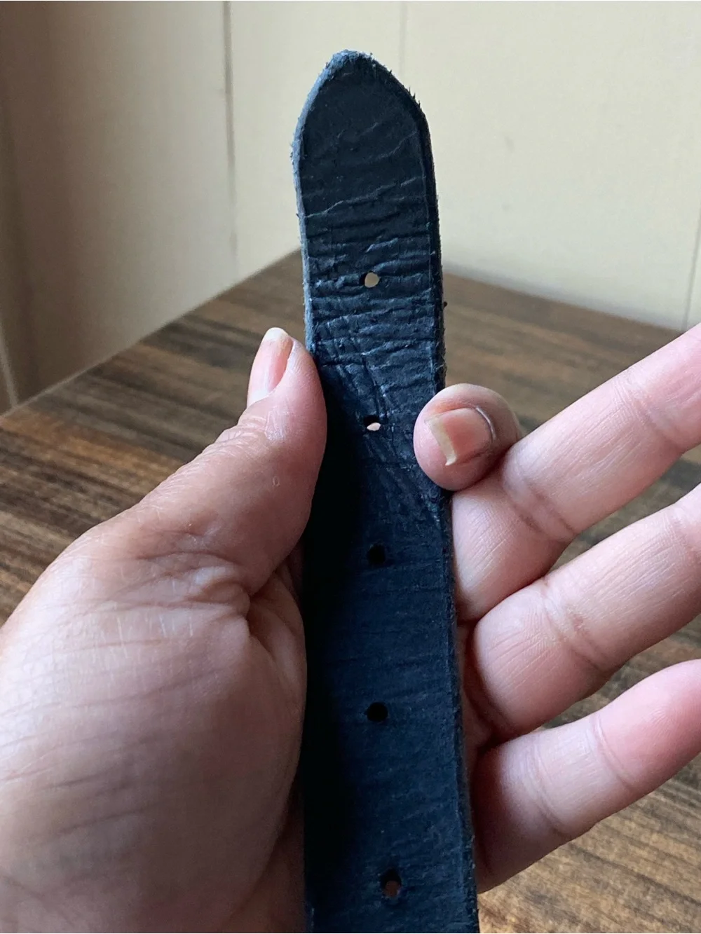 Vintage Leather Studded Belt, 32”